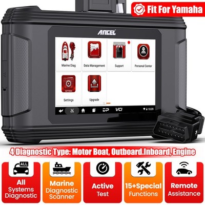 ANCEL MR500 Marine OBD2 Diagnostic Scan Tool for Yamaha Outboard Motor Engine