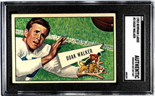 1952 Bowman Large DOAK WALKER Detroit Lions #3 SGC AUTHENTIC