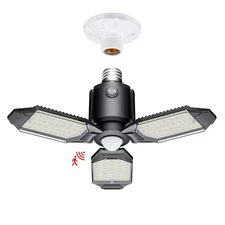 Motion Sensor Garage Light, 80W Motion Activated LED Light for Stairway, Work...