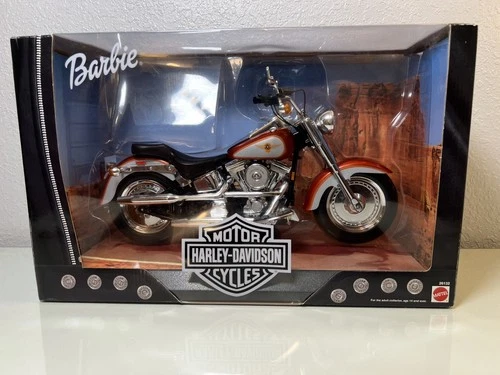 Vintage 1999 Harley Davidson Barbie Fat Boy Motorcycle 1:6 Scale NIB 26132