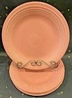 Four Fiesta Rose Pink Fiestaware 10.5” Dinner Plates USA