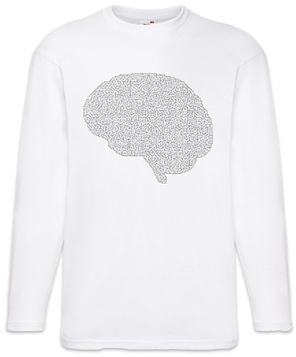 Brain Maze Langarm T-Shirt Labyrinth Esoterik Mystik Spirale Hypnose Hypnotiseur