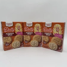 3 Pack Duncan Hines Dolly Parton’s Pumpkin Spice Cookie Mix 15.25 oz 06/05/26