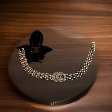 Very Pretty Round Clear CZ 925 Silver Infinity Symbol Style Bracelet 7"