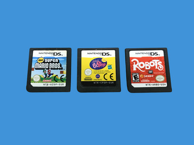 Nintendo DS Spiele Paket Neu Super Mario Bros Littlest Pet Shop Robots 3 Cart