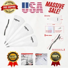 Tear-Resistant Tile Grout Bag Set with Stainless Steel Jointer for Professionals