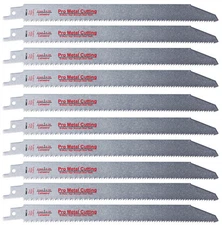 9-Inch Thick Metal Cutting Reciprocating Saw Blades (18 TPI) Made of Long Las...