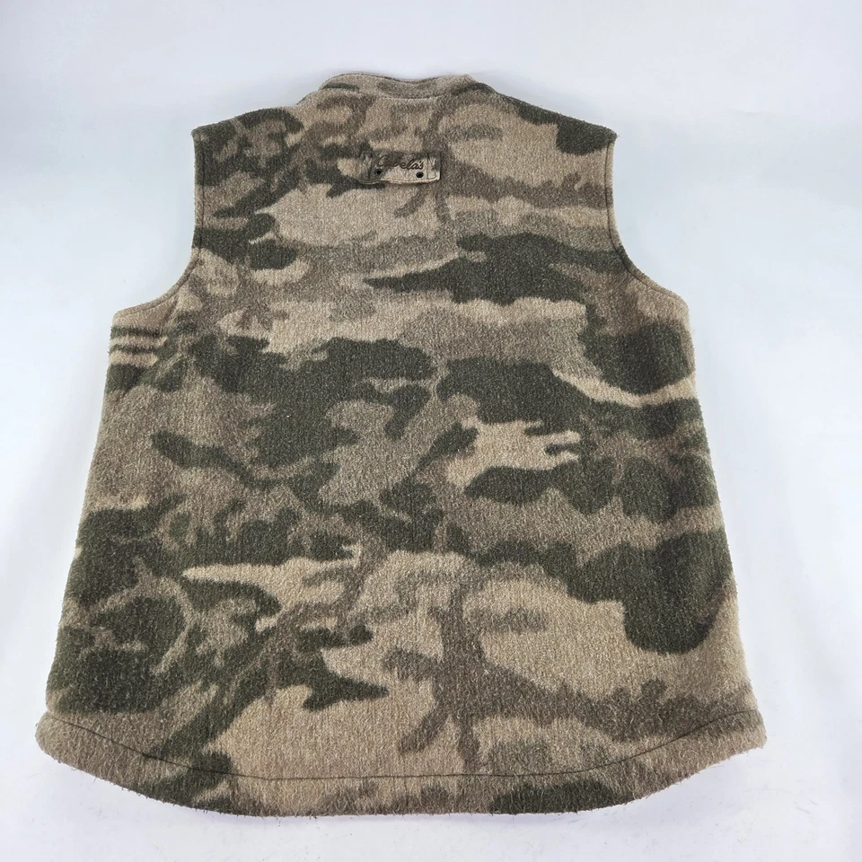Cabela's Berber Fleece Windshear Camo Vest Size L Outfitters Hunting Hiking Vest - Image 2 of 4