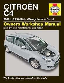 Citroen C4 Repair Manual Haynes Manual Workshop Service Manual 04 10 5576 Ebay