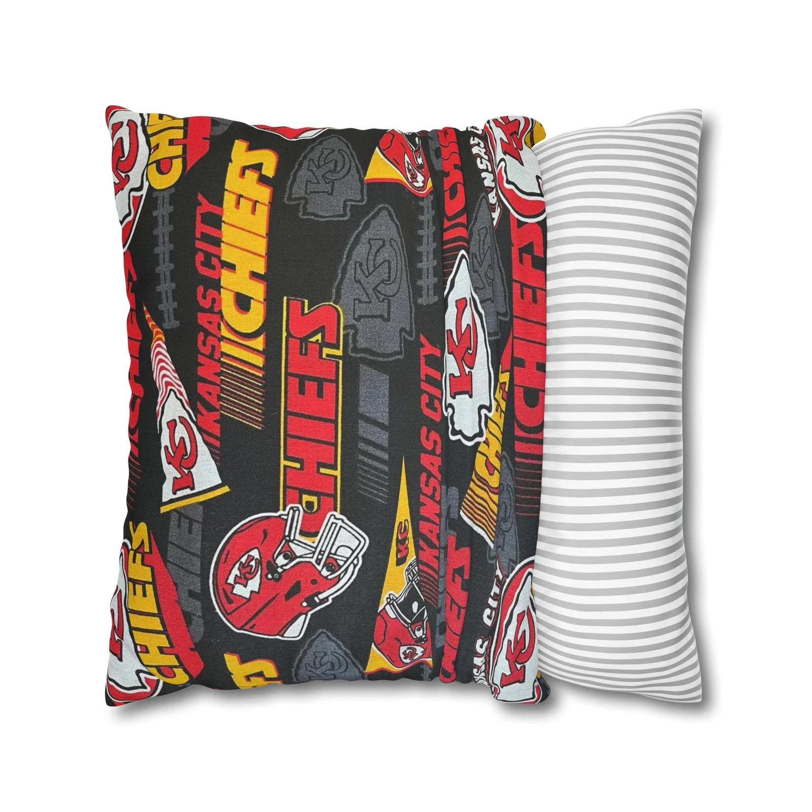 Kansas City Chiefs Spun Square Throw Pillow