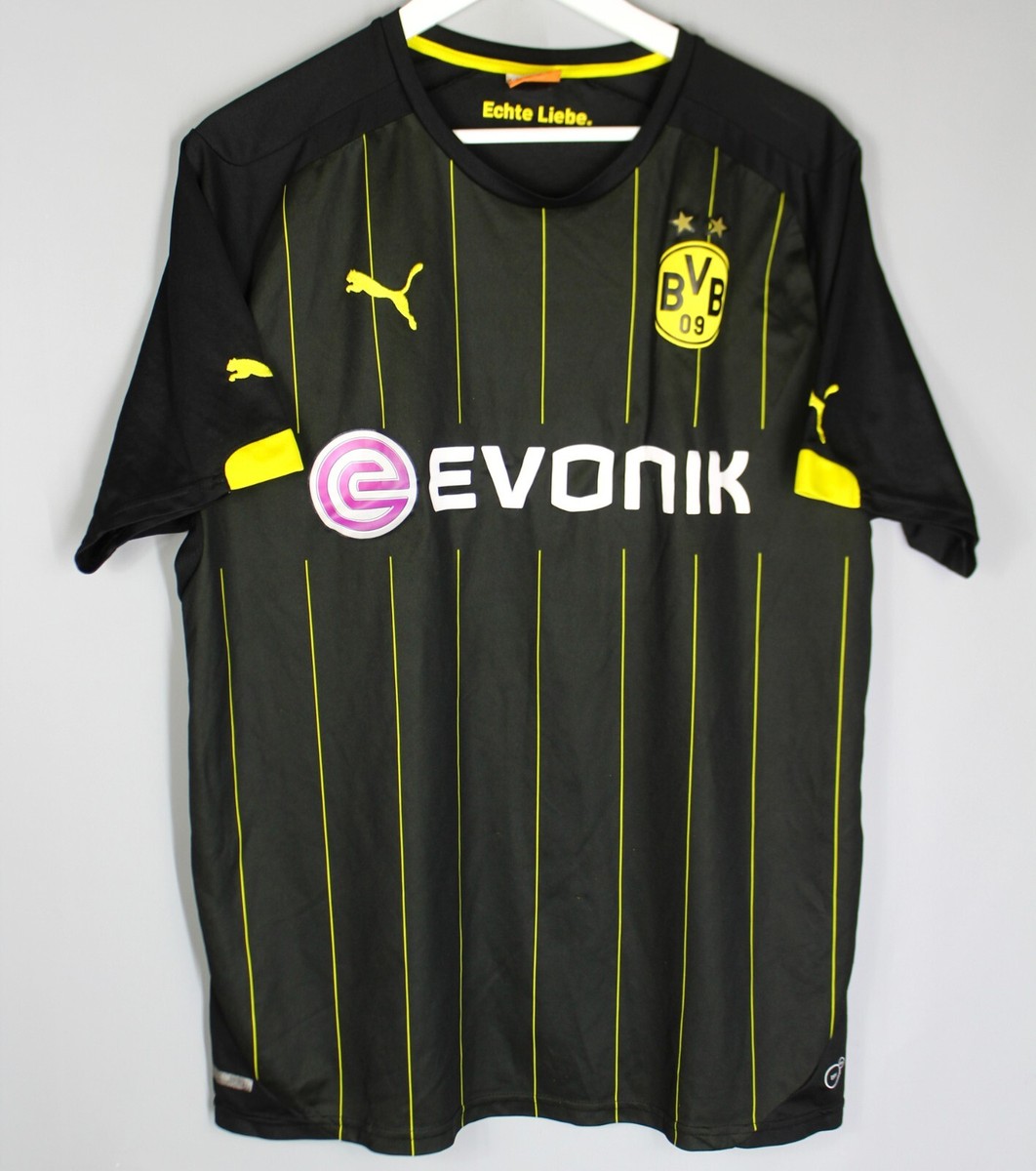 BORUSSIA DORTMUND 2014/2015 AWAY FOOTBALL SHIRT JERSEY PUMA SIZE