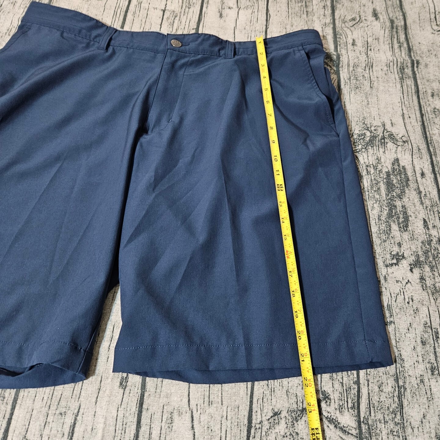 Adidas Go To Golf Shorts Men 38w Blue 5 Pocket Chino Flat Front Stretch 10 In thumbnail 5