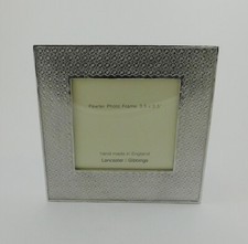 English Pewter Kiriko Design Photo Frame 3.5" x 3.5" Made in England | KI02