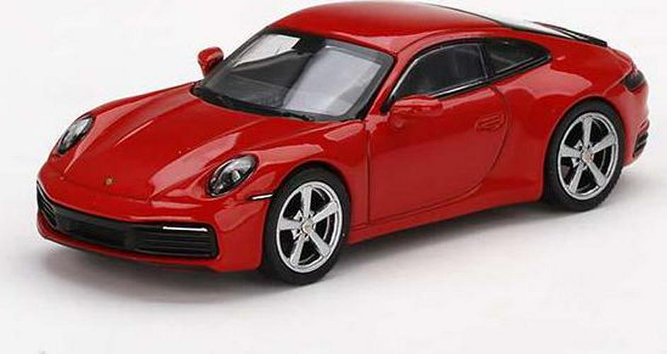 Porsche 911 (992) Carrera S - Guards Red (Mini GT) Diecast 1