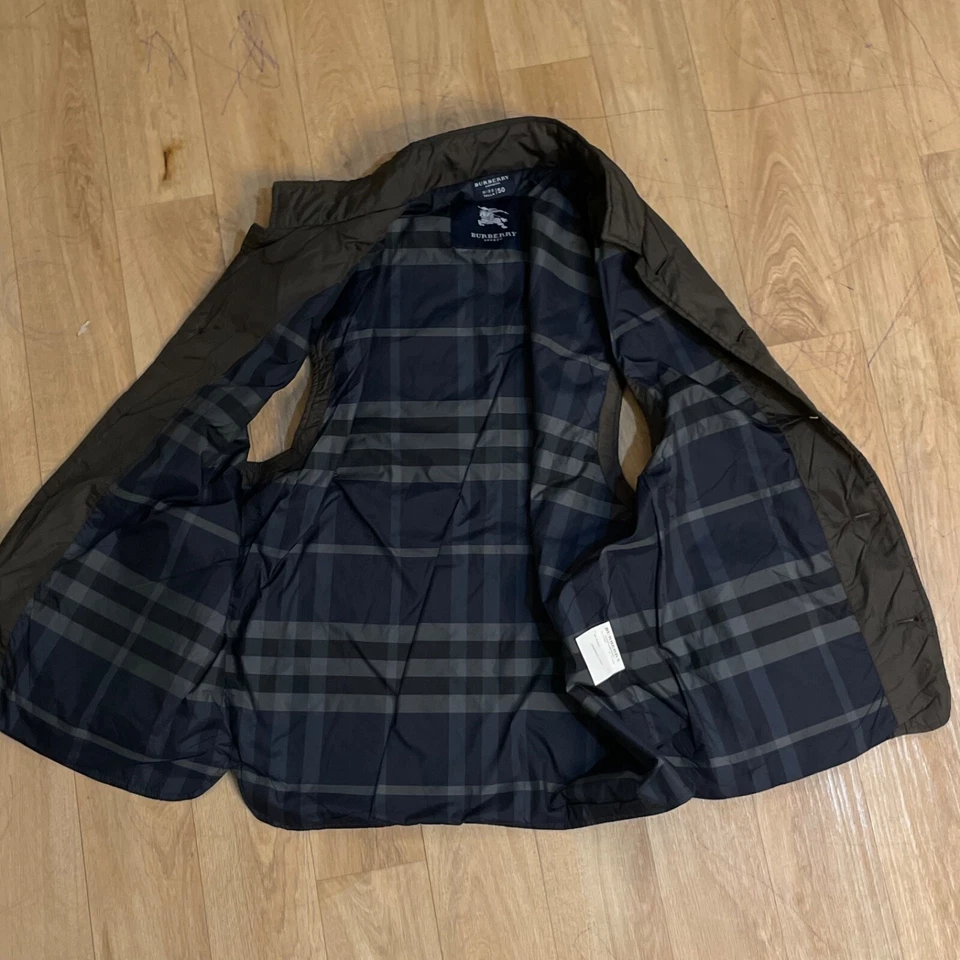 BURBERRY LONDON QUILTED NOVA CHECK VEST GILET PUFFER waistcoat MEN BROWN SIZ M - Image 4 of 4