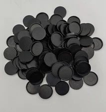 Lot Of 100 20mm Round Bases Used For D&D Tiny Base Miniature Wargame Tabletop