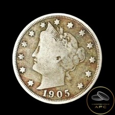 1905 Liberty Head V Nickel F Fine Combined Shipping !