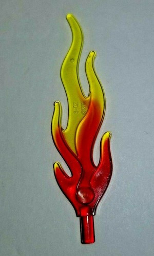 Lego Lot of 1 Tall Long FLAME Minifigure Fire Wave Dragon Hobbit Batman Two Tone - 第 1/1 張圖片