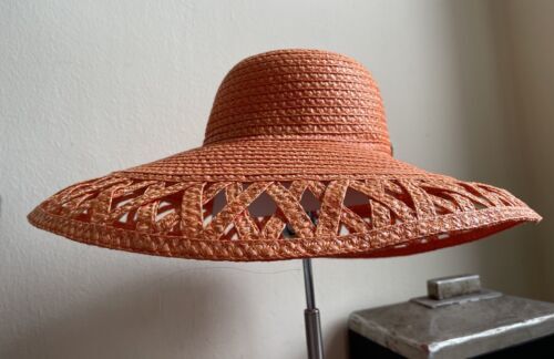Eric Javits Womens Sea La Vie Sun Hat Natural/Black - NWT  display picture 2