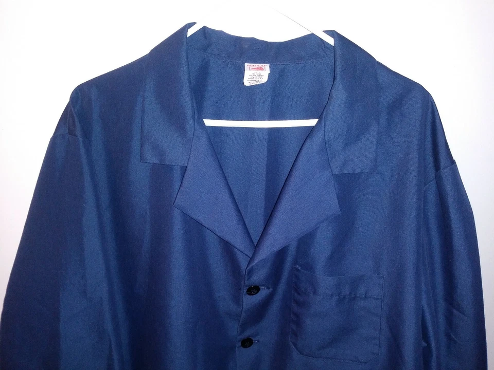 Camisa de Trabajo Para Hombres Azul Marino 52RG RedKap KP10NV3 Industrial ROJO KAP De Colección EE. UU. Foto 3 de 4
