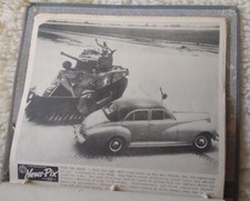 35 Pc.Lot of Vintage US WWII NEWS-PIX Combat Photos In Vern O Ring Binder