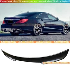 Real Carbon Fiber Trunk Wing Spoiler For 12-17 Mercedes W218 CLS63 CLS500 CLS550