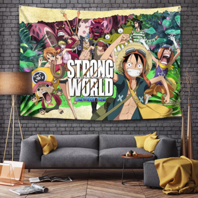 One Piece Anime Fandom Home Decor Wall Tapestry Soft Flannel with