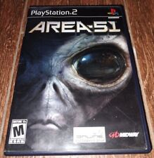 Area 51 (Sony PlayStation 2, 2005) PS2 Black Label Complete W/ Manual