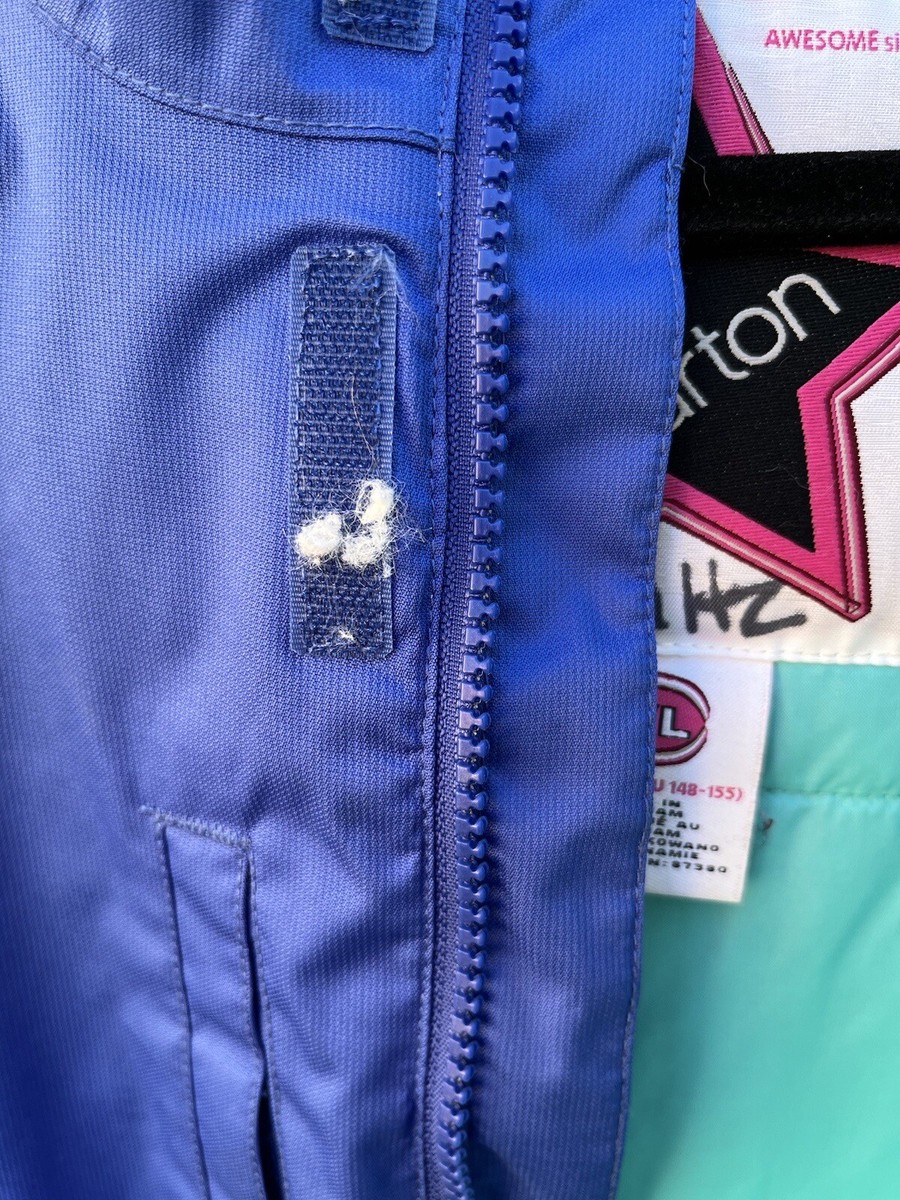 Girl's Burton Dry-Ride Jacket Purple Full-Zip XL Snowboard