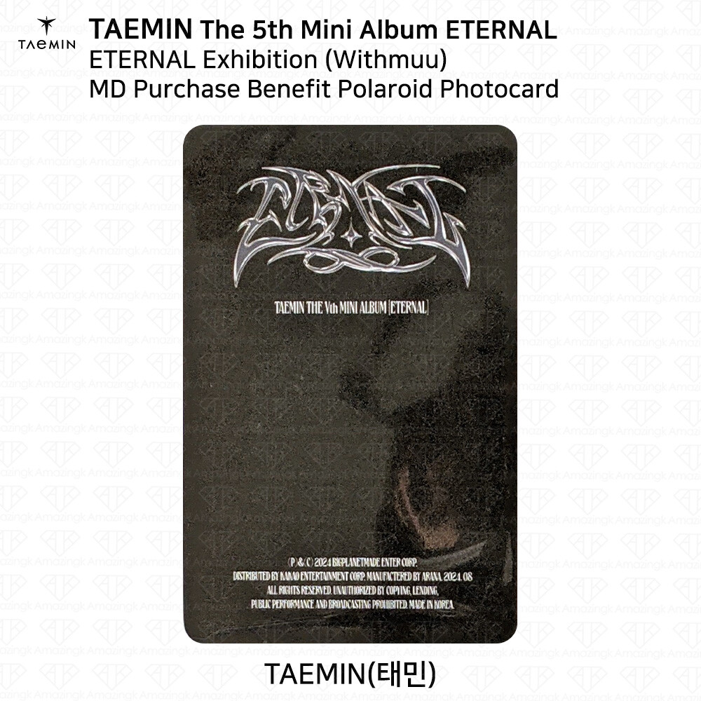 SHINee Taemin The 5th Mini Album ETERNAL Exhibition Withmuu