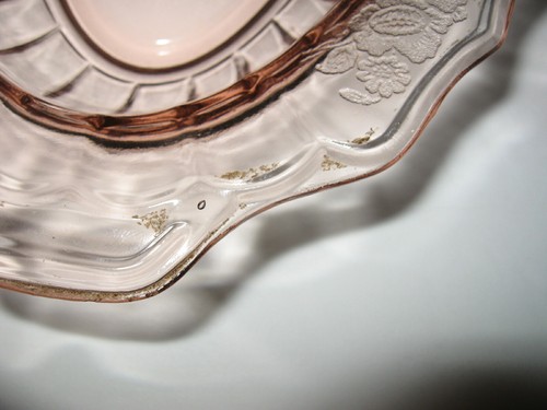 Rosa Depression Glas Süßigkeiten Nuss Relish Schmuck Schmuck Schmuck Tablett Schale - Bild 7 von 7