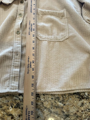 American Eagle beige Corduroy Cropped Shirt Jacket shacket. Size xl - Picture 6 of 7