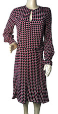 EQUIPMENT Femme Magnolia Houndstooth Midi Dress Sz 4