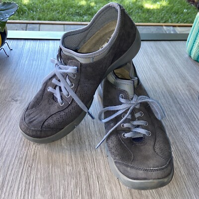 Dansko Women's Elaine Walking Sneaker, Blue Denim Suede, 39