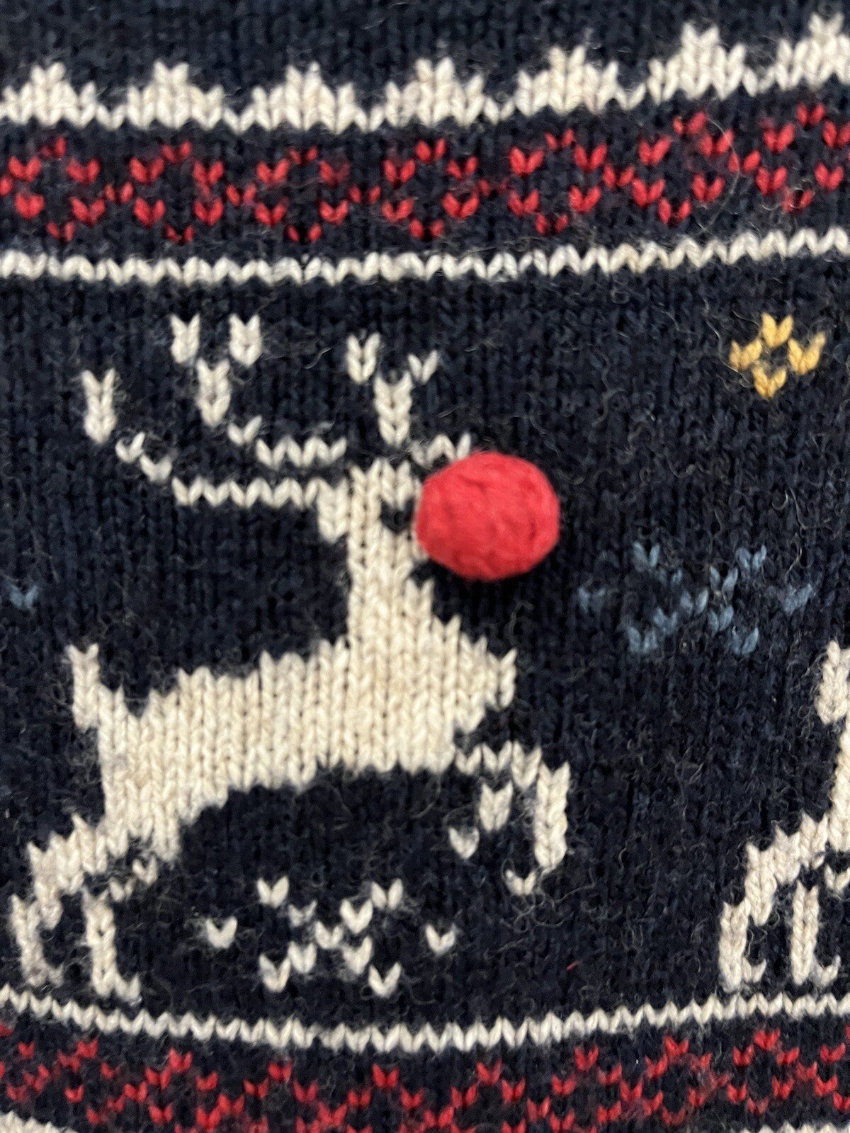 Ladies Fat Face Christmas Jumper. Reindeer. Size 10. VGC eBay