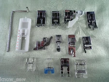 New 14pc Snap-On Presser Foot Set for VIKING HUSQVARNA Sewing Machines