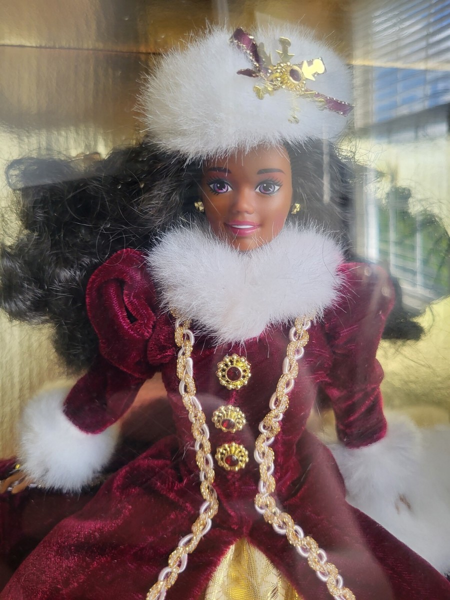 VINTAGE HAPPY HOLIDAYS BARBIE AFRICAN AMERICAN 1996 SPECIAL