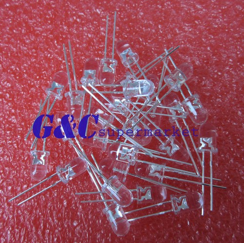 1000pcs F5 5mm Round Ultra Violet LED UV Light 395-400nm Purple Lamp - Bild 1 von 1