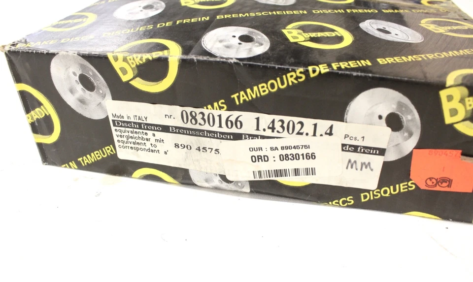 New Saab 99 900 Turbo Rear Disc Brake Rotor Bradi 1969-1987 - Image 3 of 4