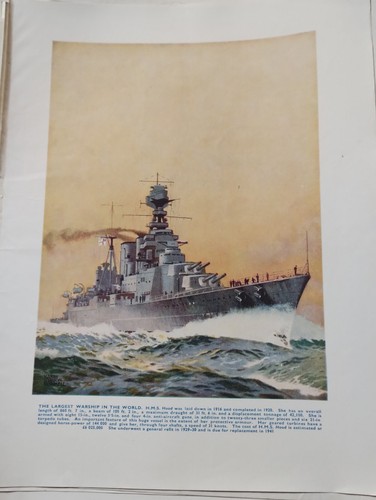 Sk34 Ephemera 30er Jahre Schiffsbild Hms Haube
