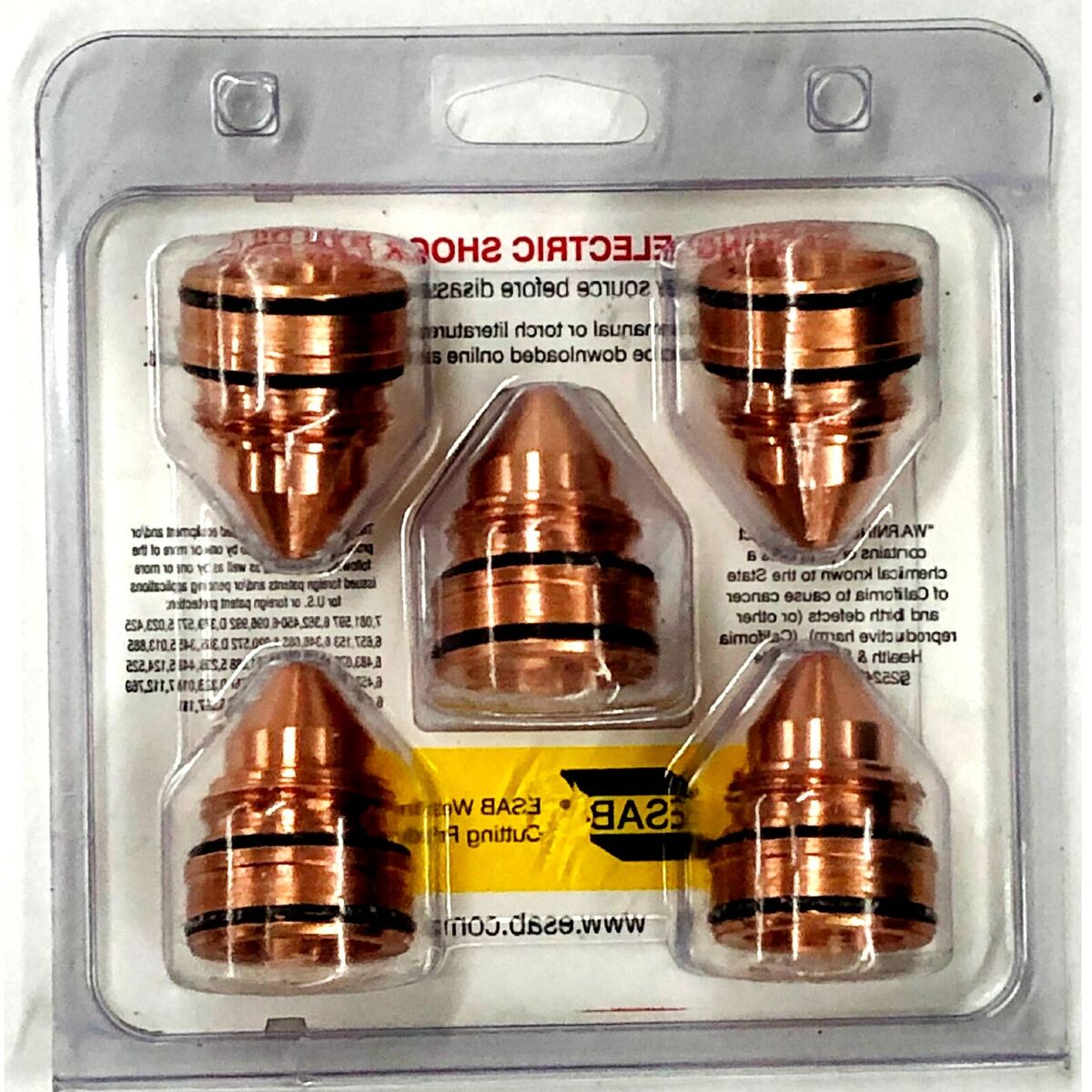 5 NOZZLE, For PT-36 TORCH, PLASMARC ESAB Welding & Cutting 5 NOZZLE, For PT-36 TORCH, PLASMARC ESAB Welding & Cutting