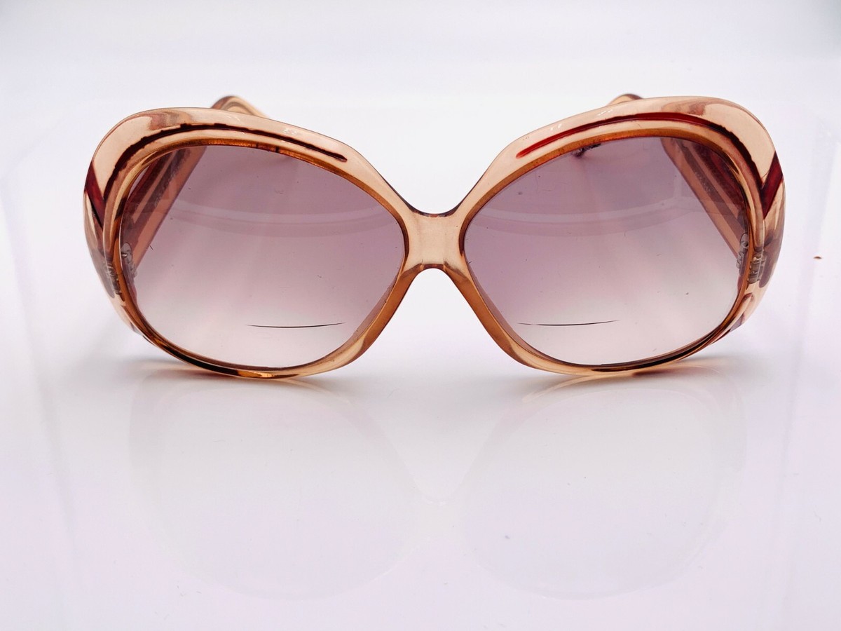 Vintage World Of Frames 1030 Brown Transparent Butterfly Sunglasses FRAMES  ONLY