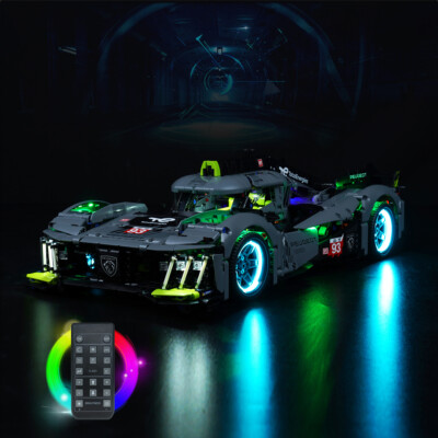 LocoLee Licht Kit für Lego 42156 Technic Peugeot 9X8 24H Le Mans Hybrid Hypercar