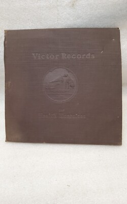 Vtg 78 Victor 20s Health Exercise 3 Vinyl Records Illustrated  Set