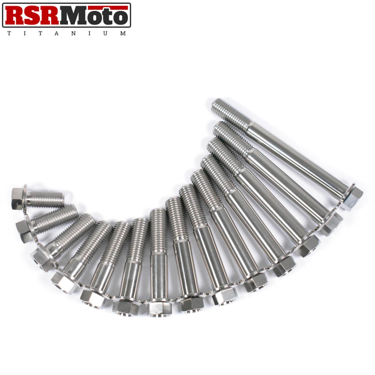 Boulons En Titane M10 - Tête Hexagonale Percée, Longueurs 20 à 70mm - RSR Moto