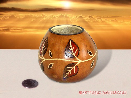Kit de calabaza yerba mate - calabaza artesanal flor tallada - bomba de bambú - envío gratuito - Imagen 5 de 10