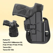 Millennium G2 Holster OWB Fits Taurus PT140 Millennium G2 G2C G2S PT111 PT145