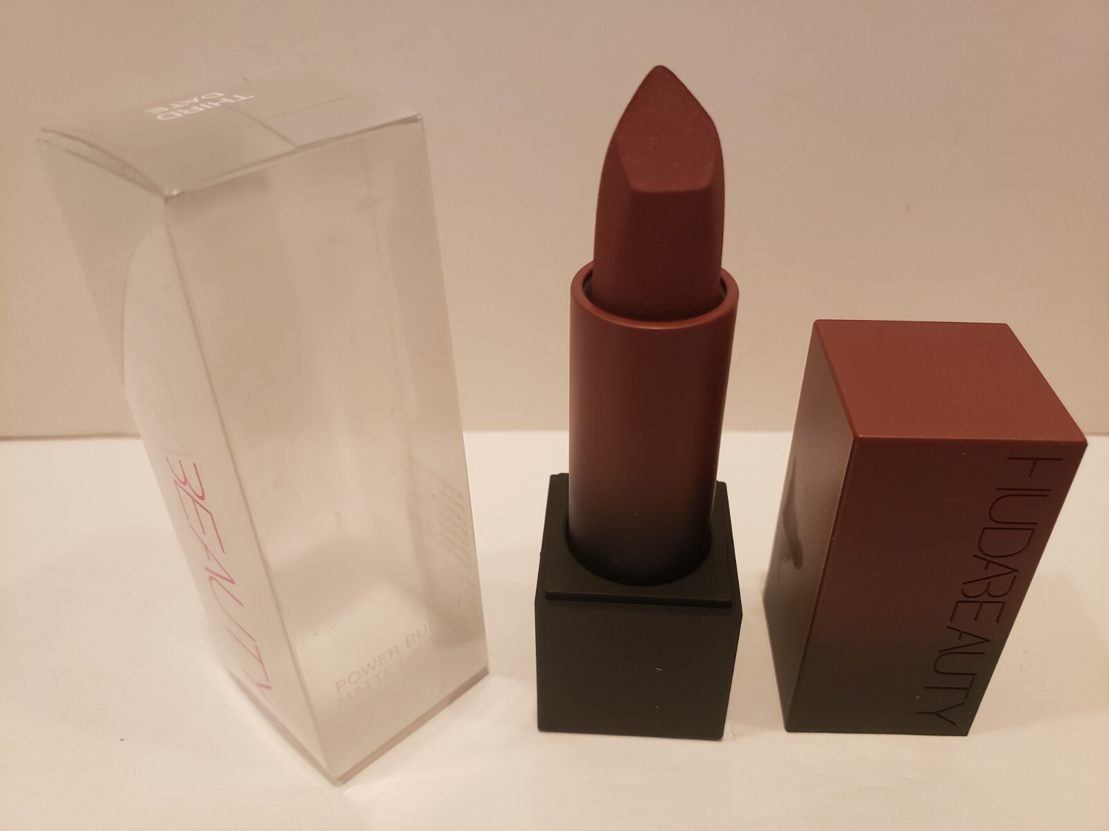 Huda Power Bullet Matte Lipstick Third Date NIB eBay