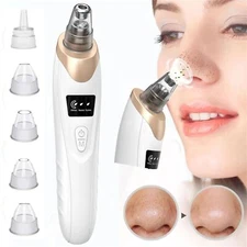 Portable Electric Suction Device Blackhead Remover With 5 Suction Heads 