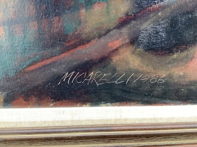 Large Clement Micarelli Oil/Canvas 